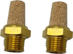 Pneumatic Air Compressor Muffler Fitting 1/8" Thread Compressed Exhaust Silencer (Pack of 2)