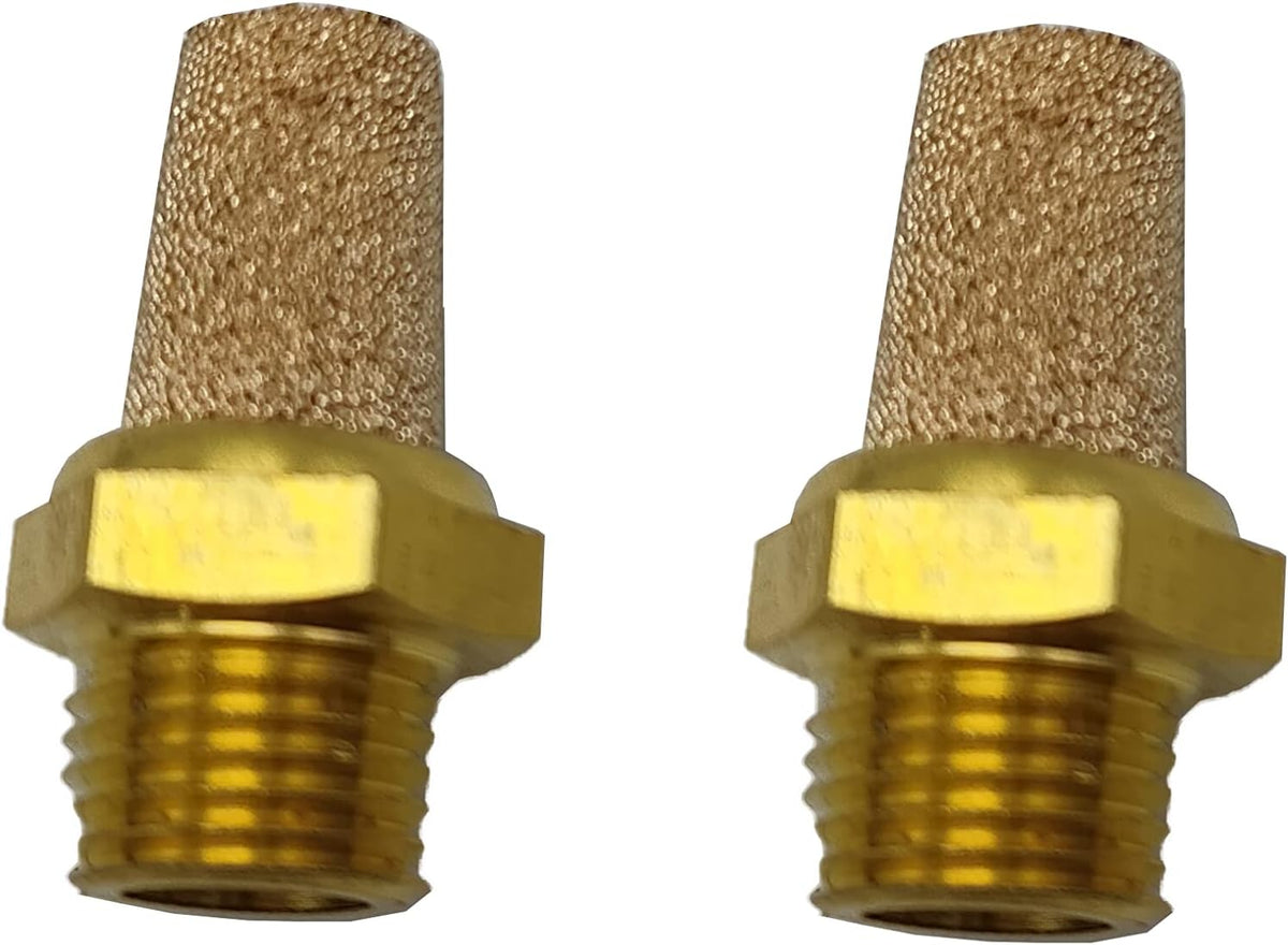Pneumatic Air Compressor Muffler Fitting 1/8" Thread Compressed Exhaust Silencer (Pack of 2)