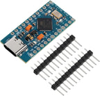 HiLetgo 3pcs Pro Micro ATmega32U4 5V/16MHz Type-C Module with Pin Headers Compitable with Arduino