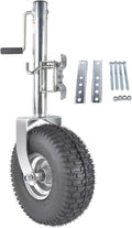 Beach Boat Swivel Trailer Tongue Jack, 13.38in Heavy-Duty Wheel 2000 lbs