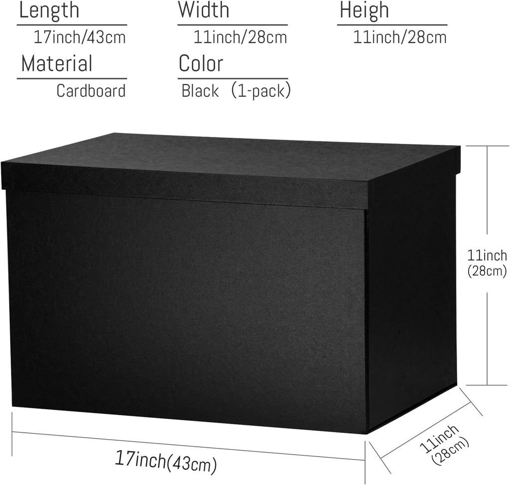 Extra Large Gift Box with Lids for Presents 17x11x11 Inches