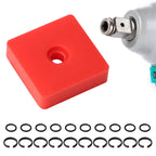 RJLCTH 10 Pcs 3/8 Inch Impact Wrench Retainer Ring Kit with O-Ring & Clip