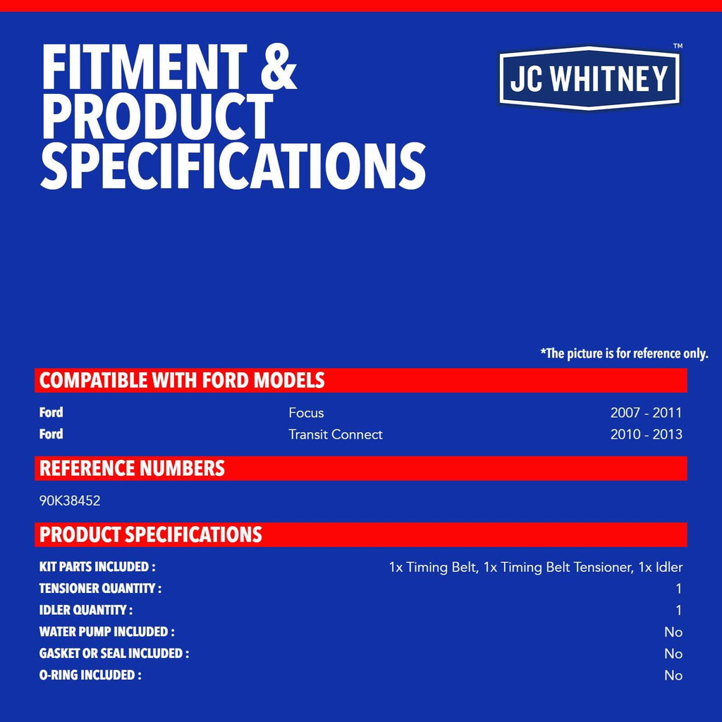 JC Whitney Engine Serpentine Drive Belt Kit