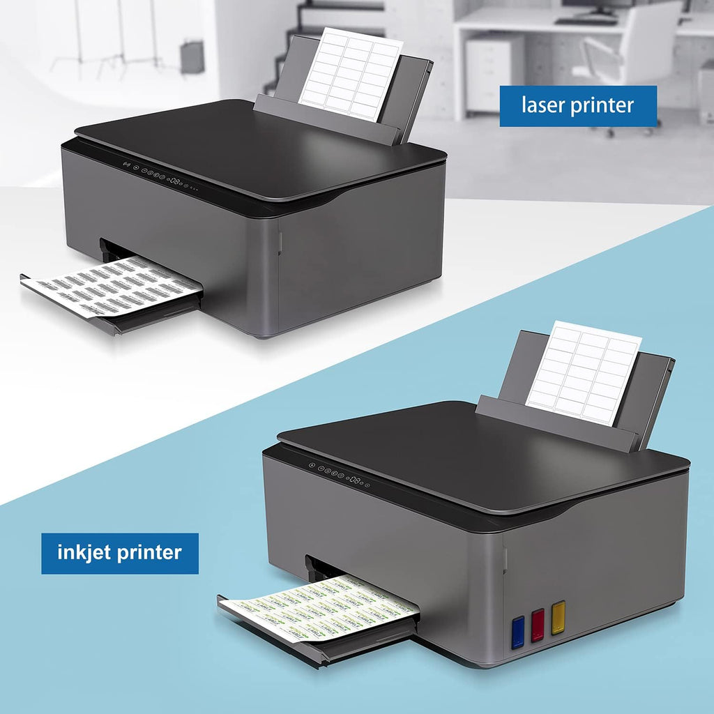 Address Labels 1" x 2-5/8" 900 Labels Sticker Paper for Laser/Ink Jet Printer Mailing Labels 8.5"×11" White 30 per Sheet