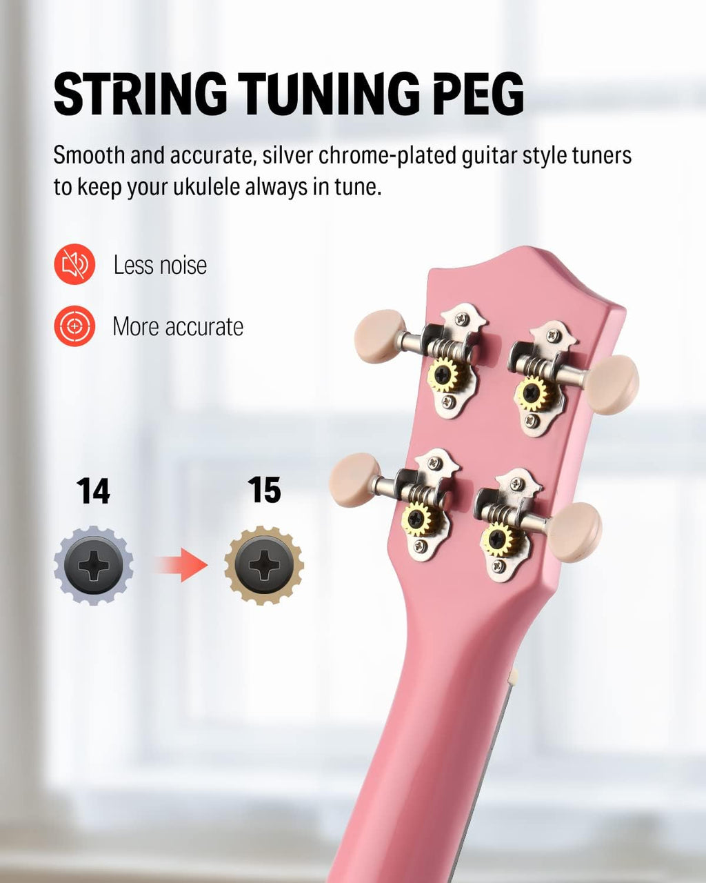 Soprano Ukulele for Beginners 21 Inch Ukelele Starter Bundle Kit with Free Online Lessons Bag Strap String Tuner