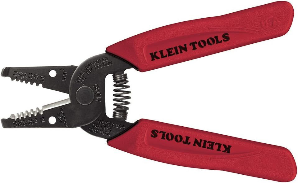 11046 Wire Stripper, Wire Cutter, Made in USA, Stripping/Cutting Tool for 16-26 AWG Stranded, Compact Nose with