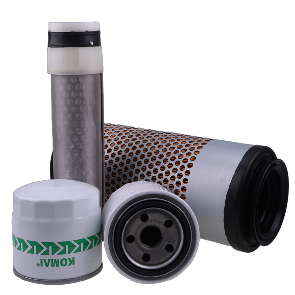 Solarhome New Service Filter Kit Compatible with Kubota Excavator U35-4 with D1703M Engine