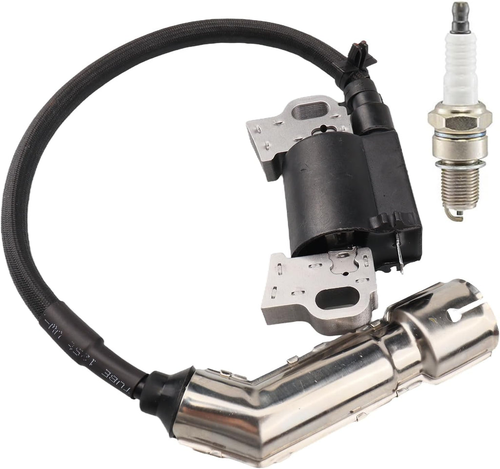 994-00128 Ignition Coil with Spark Plug for Cub Cadet 547cc Engine 4X90HU 4X90HUA 4X90HW 8X90KU 8X90KUB 8X90ZU 8X90ZUA AX90HU AX90HUA AX90HUB AX90HUC XT1-LT42 XT1-LT42 C
