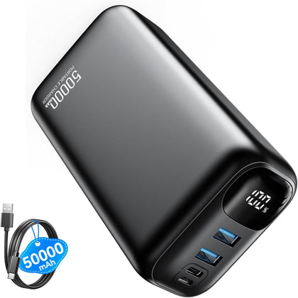 Portable Charger Power Bank - 50000mAh Battery Pack, 22.5W Fast Charging Powerbank,Travel Essential for Portable