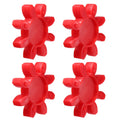 uxcell 4pcs GS55 Coupling Insert, Urethane Flexible Solid Type Jaw Coupling Center Insert for L-Jaw Couplings L-Jaw Couplers Set, Red