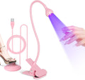 UV Nail Lamp, UV Light for Gel Nails, LED Flash Cure Light | Foot Pedal Gooseneck UV Lamp, Mini Nail Dryers with