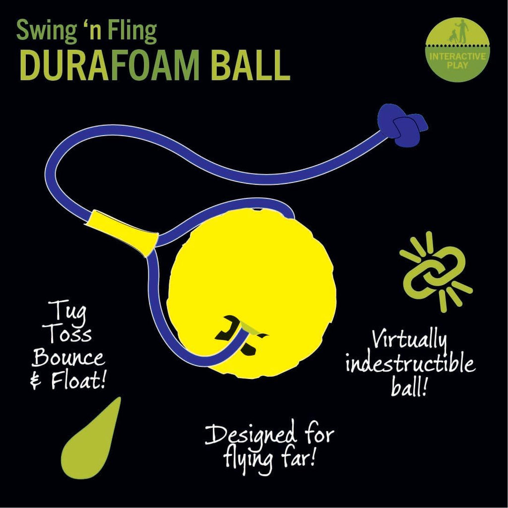 Swing 'n Fling DuraFoam Ball Dog Toy Medium
