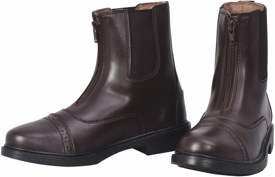 Women's Starter Front Zip Paddock Boots with free Socks | Durable, Easy to Clean Water-Resistant Horse Riding Boots