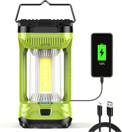 Rechargeable Camping Lantern, 4000LM Emergency Camping Tent Light | 4600mAh LED Electric Lanterns for Power Outages &