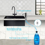 Soap Dispenser for Kitchen Sink, in Sink Soap Dispenser Pump, 47" Silicone Extension Tube Connect to The Soap Bottle