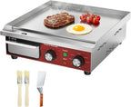 14"x11.8" Commercial Electric Griddle with 5 Minute Reminder Timer