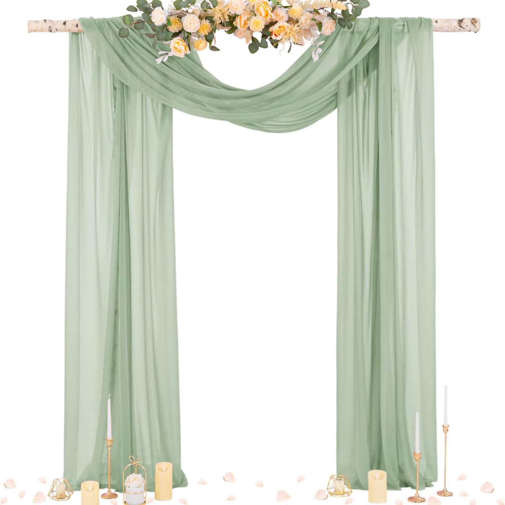 Wedding Arch Draping Fabric Sheer Curtain Drapes Birthday Party Home Decor
