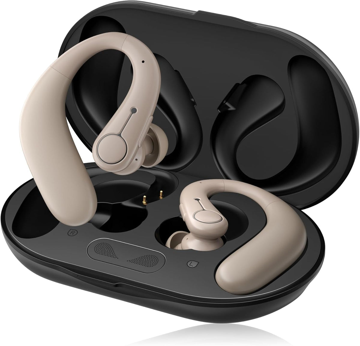 Hearing Aids, Hearing Aids for Seniors with Bluetooth, Rechargeable Hearing Aid with Noise Cancellation, 5-Level