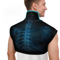 Large Ice Pack for Neck Shoulders Upper Back Pain Relief, Black