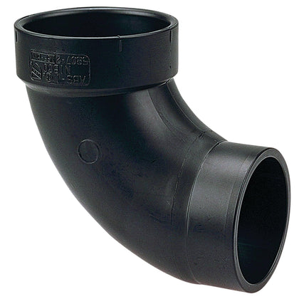 NIBCO Fig No C5807-2, 1-1/2 in. ABS DWV 90 Degree Street Elbow Spigot x Hub, Solvent Weld