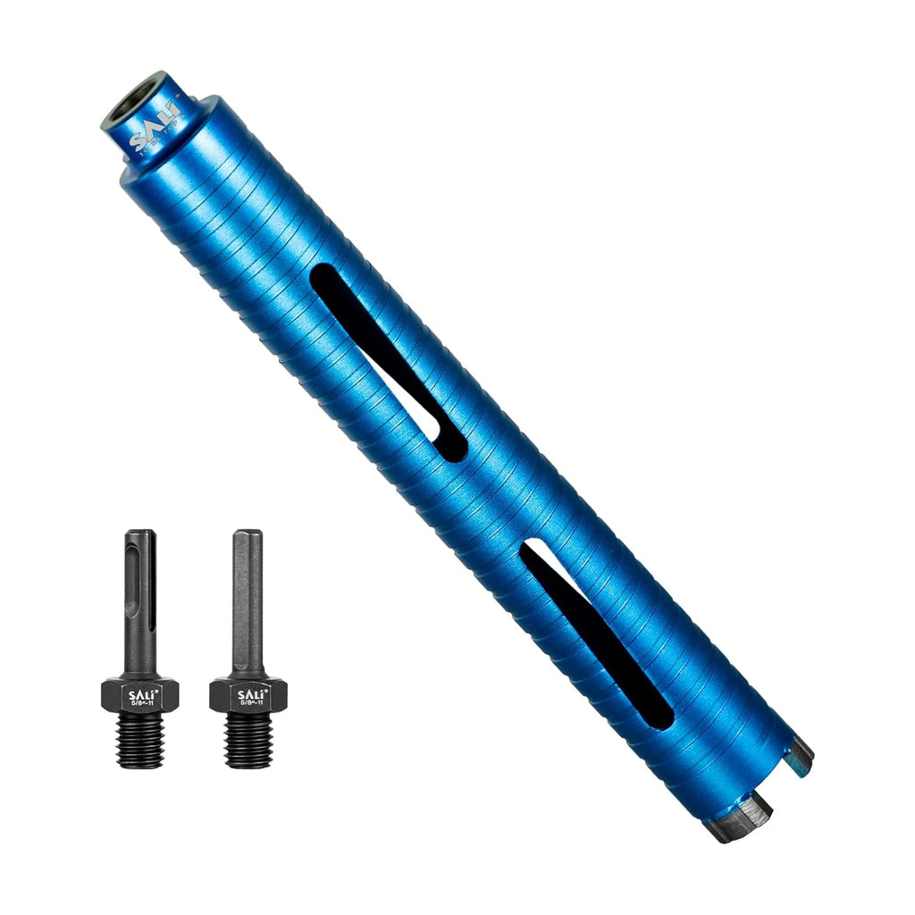 Diamond Core Drill Bits 1 1/2" Diameter 10"/254mm Drilling Depth 5/8-11" Thread Core Bit Turbo Laser-Welded Segments