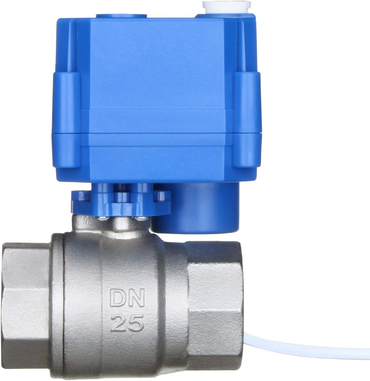 U.S. Solid Motorized Ball Valve- 1" NSF Certified 304SS Ball Valve with Manual Function, Full Port, 9-24V AC/DC and 2 Wire Auto Return Setup