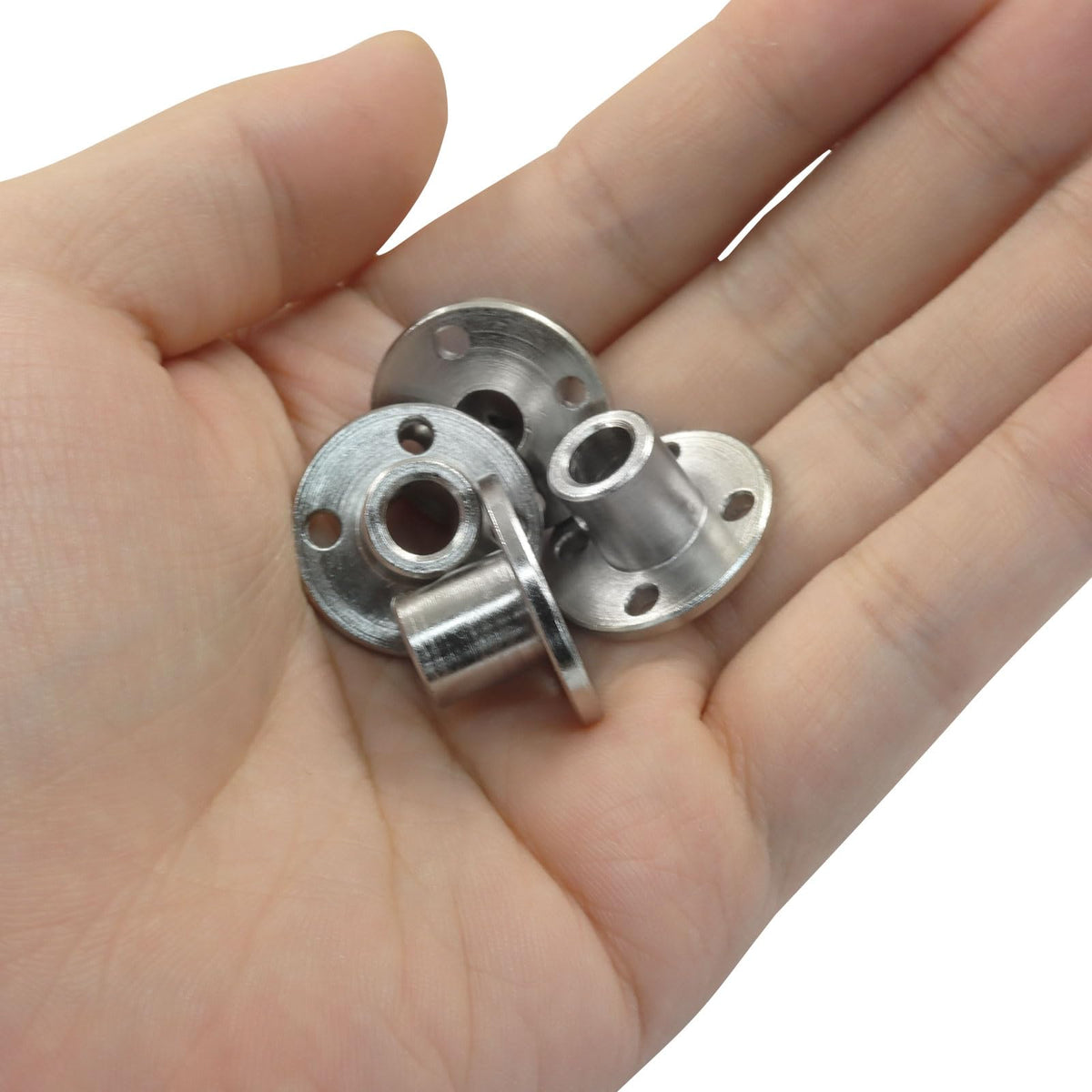 PHITUODA 4 Pcs 6mm Rigid Flange Coupling Connector