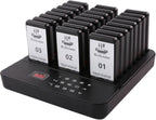 Restaurant Pager System, 24 Pagers Wireless Customer Paging System