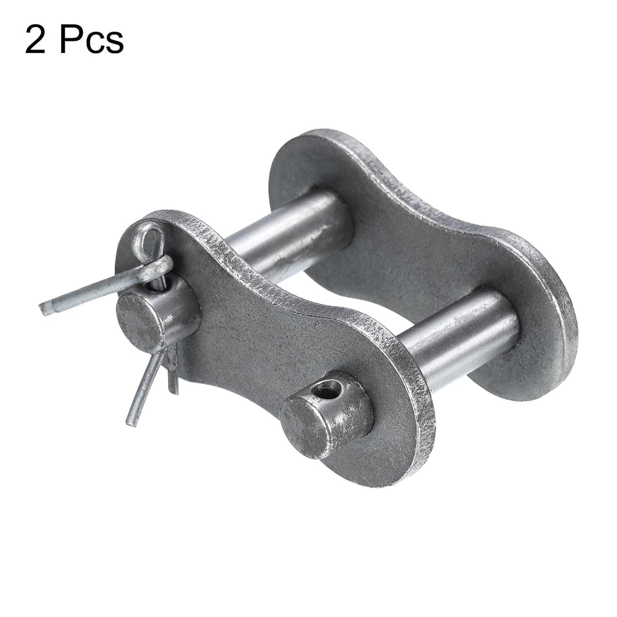 uxcell 2Pcs #100H/ DIN/ISO 20AH Chain Master Connector Link Roller, 1-1/4" Pitch Carbon Steel, Standard Connecting Split Links