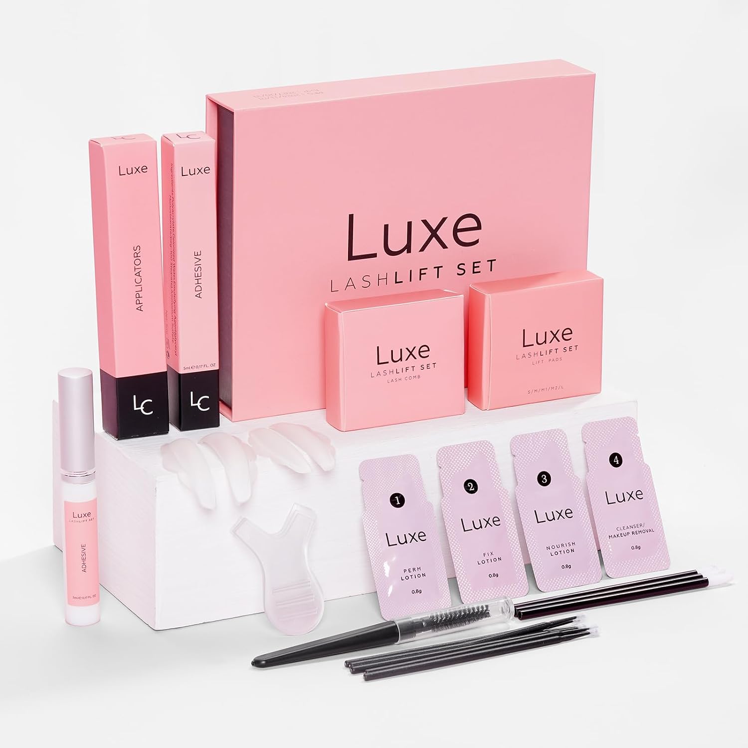 Lashlift + Brow Lamination Kit - Complete Sets to Beautiful Eyes - DYI at Home Lash Lift and Brow Lift - Visible