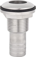 316 Stainless Steel Boat Thru-Hull Fitting Drain for 3/4" I.D. hose