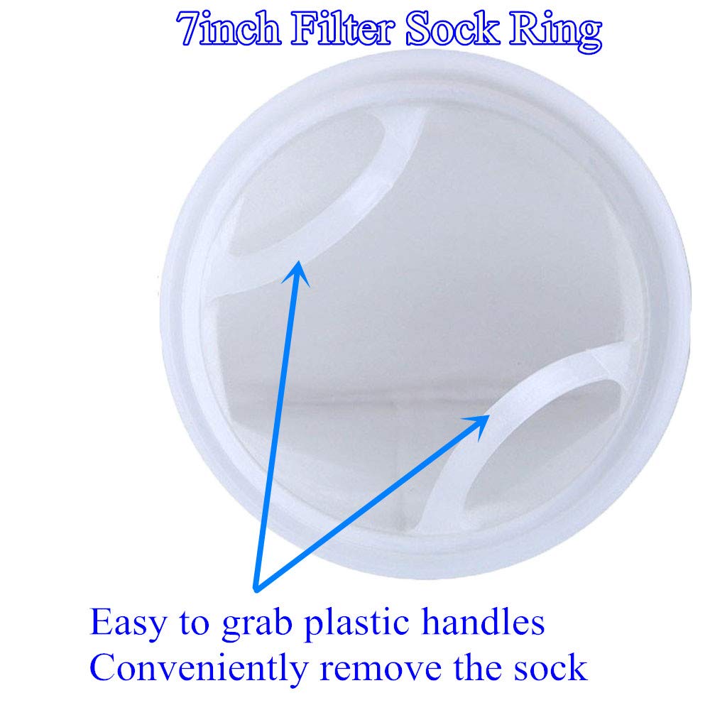 7 Inch Ring by 32 Inch Long Filter Sock Bags - 1 Micron, 5 Micron, 25 Micron, 50 Micron,75 Micron, 100 Micron,150 Micron - Industry,Chemical, Water Liquid Filters -1Pack (50 Micron)