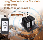 Restaurant Pager System, 10 Buzzers, Pagers for Food Truck