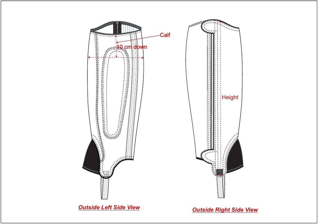 Air Mesh Washable Half Chaps