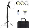 Professional Softbox Lighting Kit, 20'' x 20'' Studio Lights with 85W 2700-6500K E27 LED Bulbs, Continuous Lighting