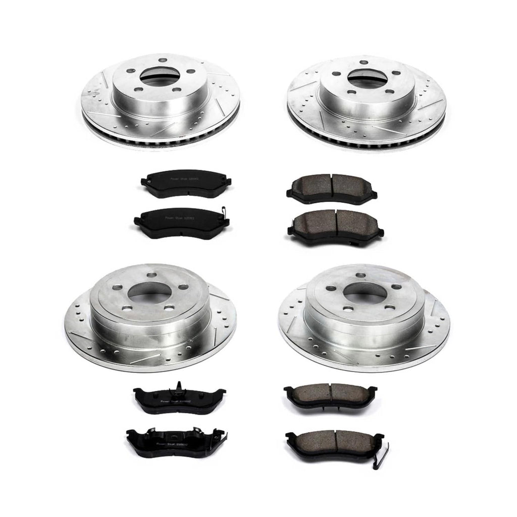 PowerStop Z23 Performance Brake Pad & Rotor Kit Front & Rear K2162
