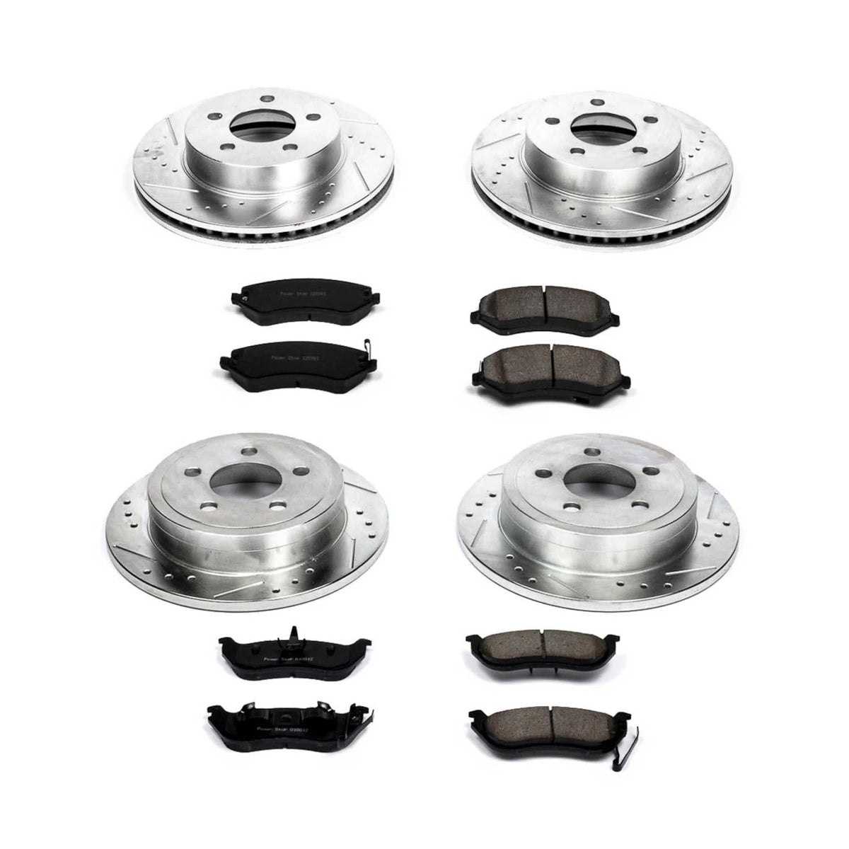 PowerStop Z23 Performance Brake Pad & Rotor Kit Front & Rear K2162