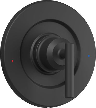 Replacement Escutcheon for Moen Single Lever Shower Handle, Compatible with T2901BL Gibson Posi-Temp Shower/Tub Pressure balanced Valves-Valve Trim Kit Only, Matte Black Shower Trim Kit without Valve
