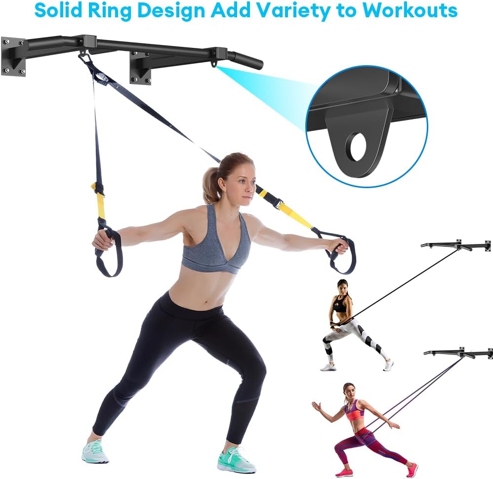 Wall Mount Pull Up Bar, Joist Beam and Rafter Mounted Chin Up Bar