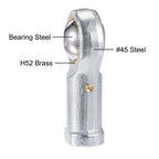 uxcell PHS16 Spherical Rod End Bearing 16mm Bore Self-Lubricated Joint Bearing M16x2.0 Right Hand Female Thread Connector