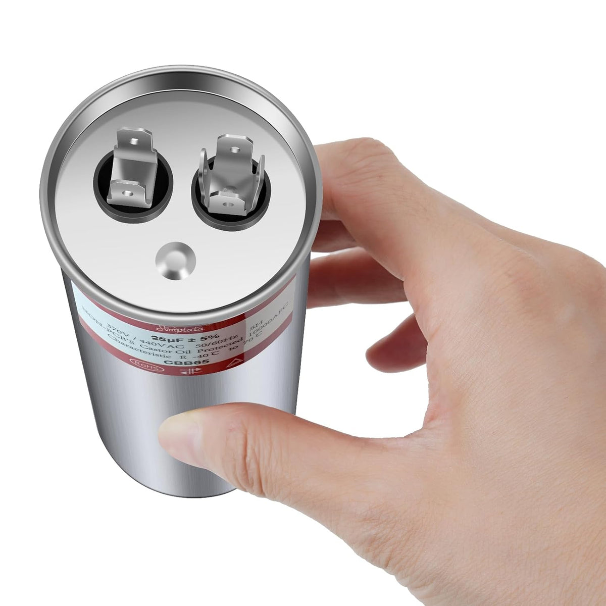 [UL Tested] AC Capacitor, 25 uf CBB65 HVAC Capacitor for AC Unit
