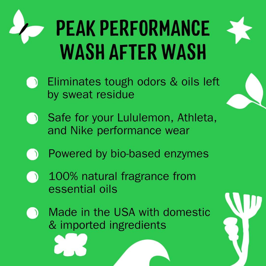 Active Wear Laundry Detergent | Extra Strength Sport Laundry Powder, Stain Fighting for Performance Fabrics and