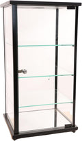 Lighted Glass Countertop Display Case - 27" H x 12" D x 14" L - with Locking Front