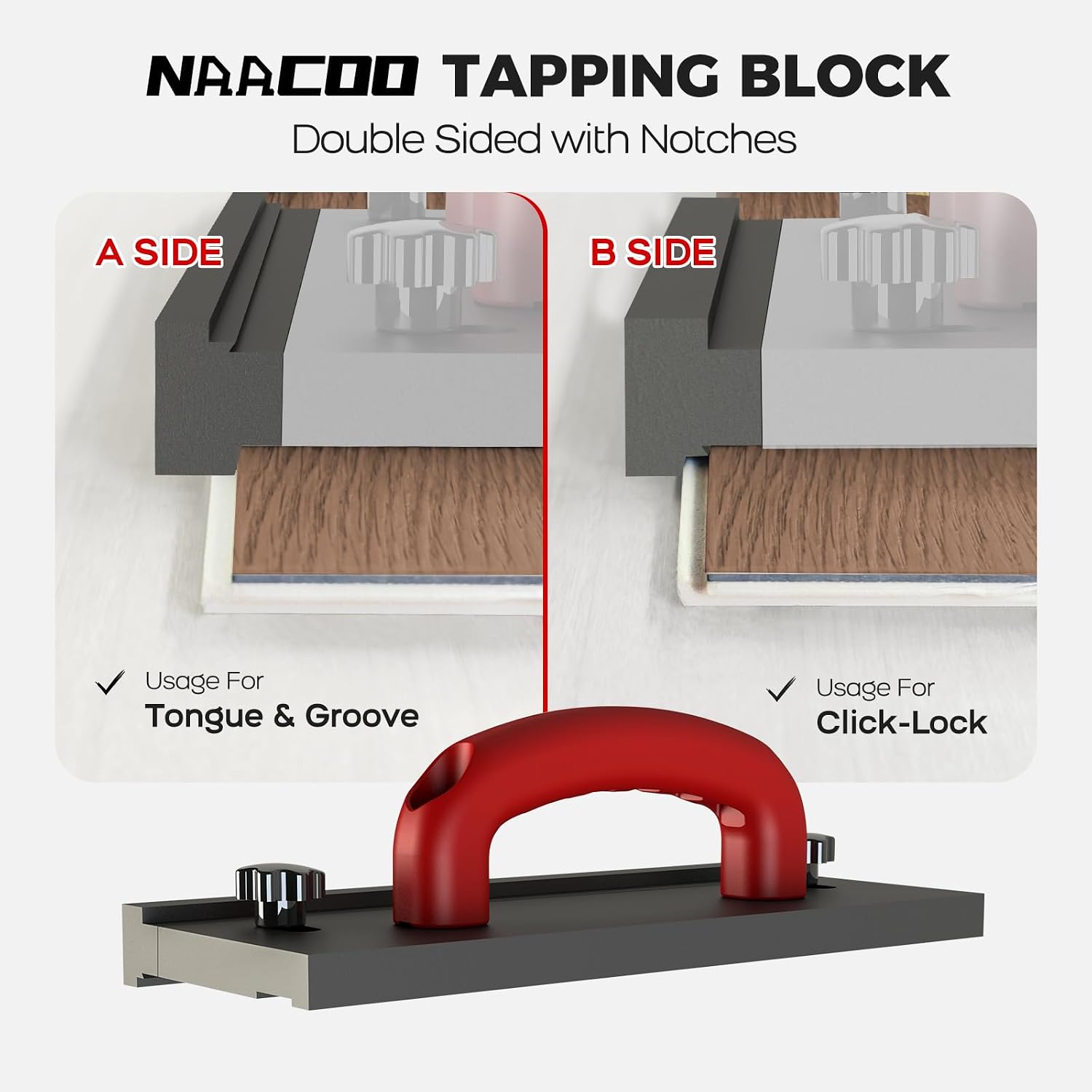 Tapping Block for Vinyl Plank Flooring, Big Handle