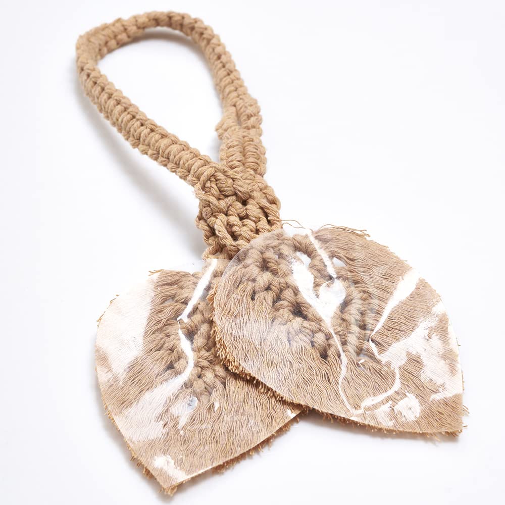 2 Pack Boho Curtain Tiebacks, Apricot