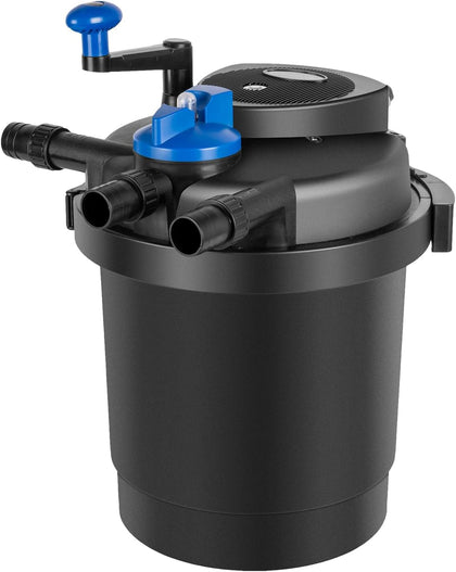 1580GPH Bio Pressure Pond Filter with 13W Light for Outdoor Pond