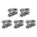 uxcell 5Pcs #35 Chain Offset Half Link Roller, 3/8" Pitch Carbon Steel, Standard Chain End Connector Split Links for 06C Chain