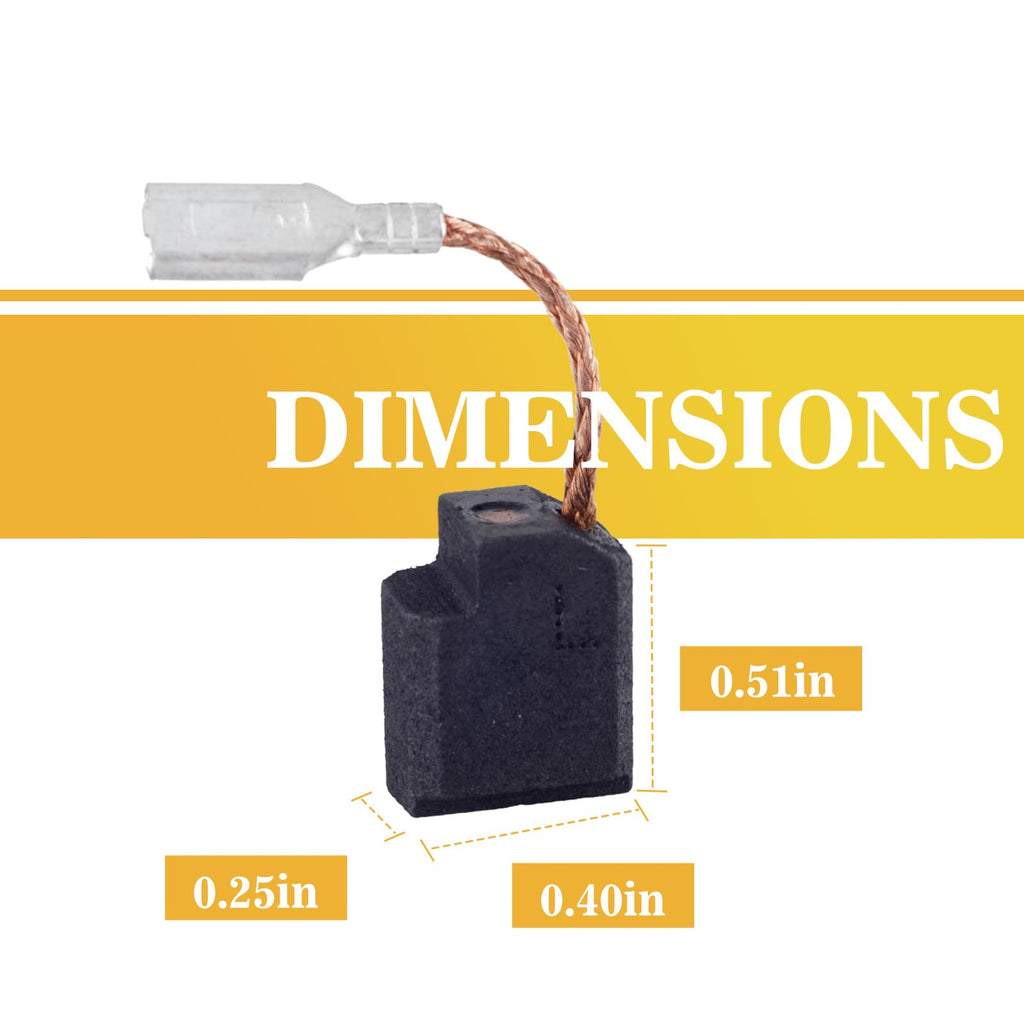 10Pack Electric Motor Carbon Brushes D28402 Replacement for Angle Grinder