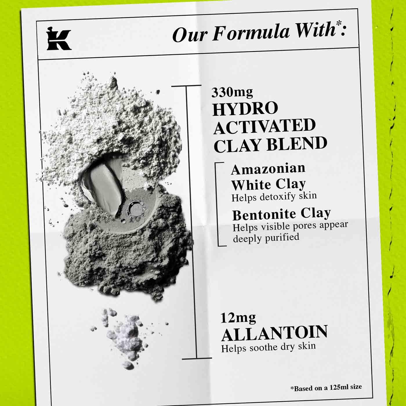 Rare Earth Clay Face Mask - Minimizes Pores - Facial Mask | Clarifying Mask for Clogged Pores - With Amazonian White