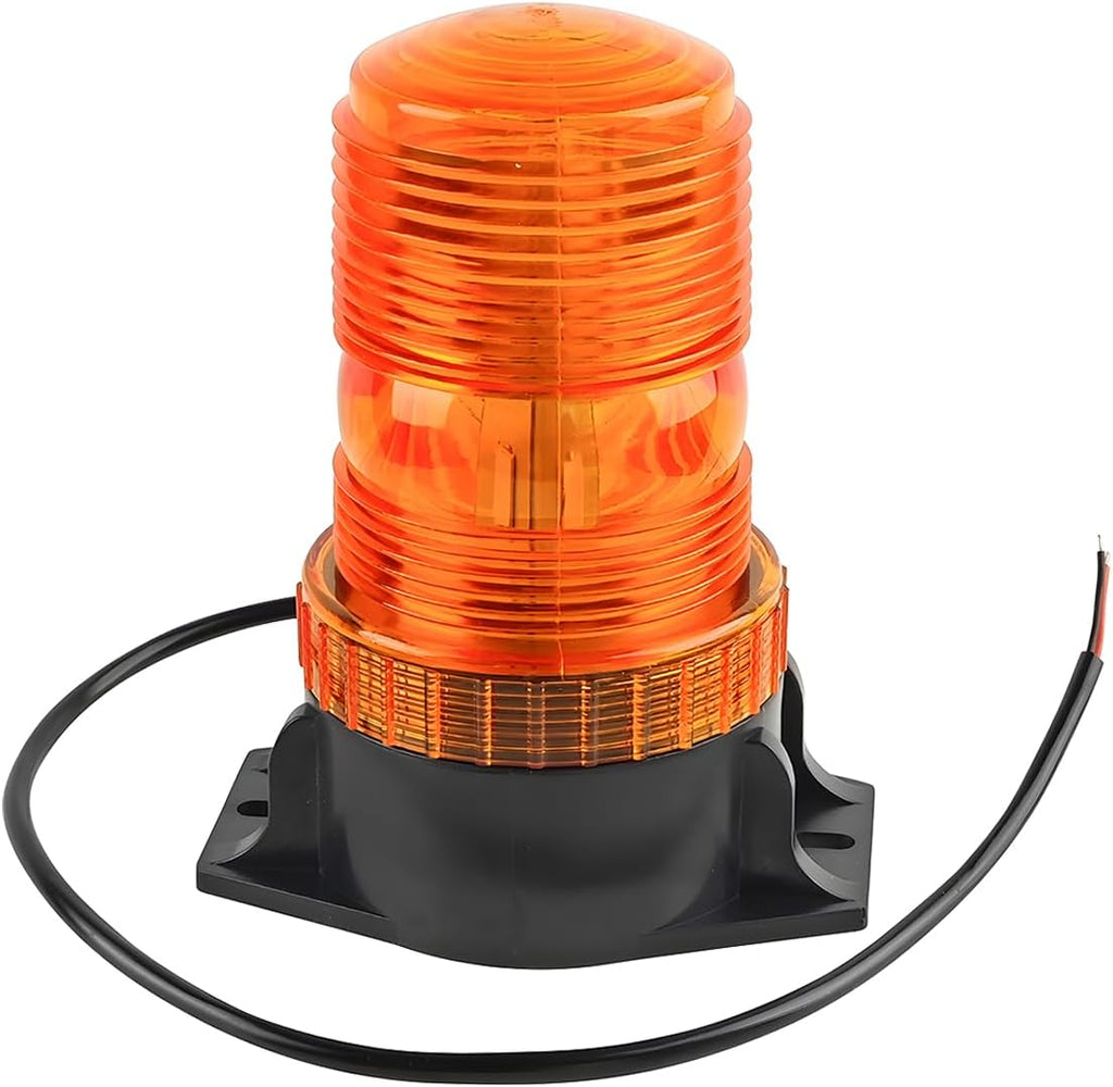 Car Amber LED Strobe Lights, Magnetic Vehicle Safety Warning Emergency Flashing Beacon Lights, Automitive Roof Top